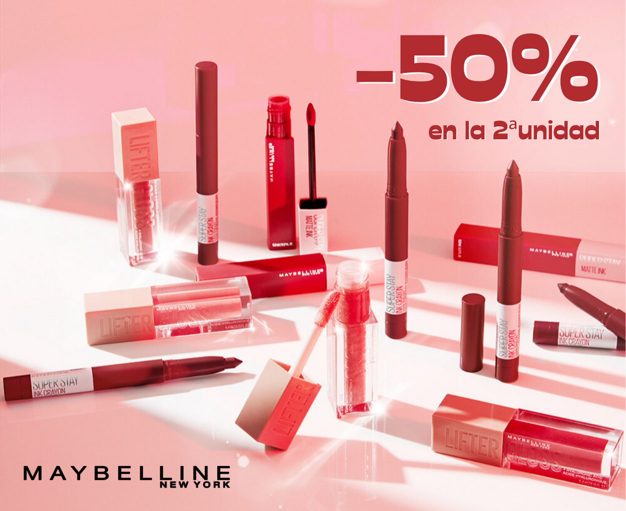Maybelline 50 descuento